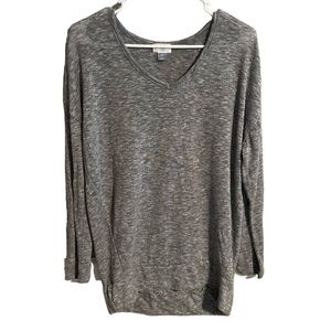 ⭐️4 for $10⭐️Heathered Grey Light Sweater.  Oversized V Neck Sweater.